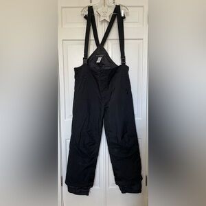 BLACKBEAR Men’s Black Ski & Snowboard Bib Overalls with Suspenders
